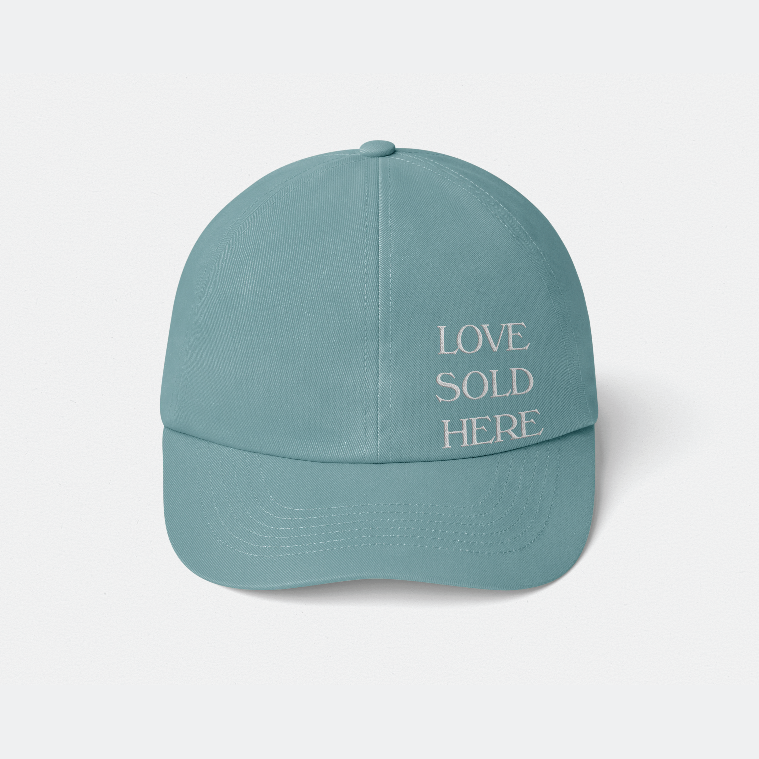 LOVE SOLD HERE Cap-Sky Blue