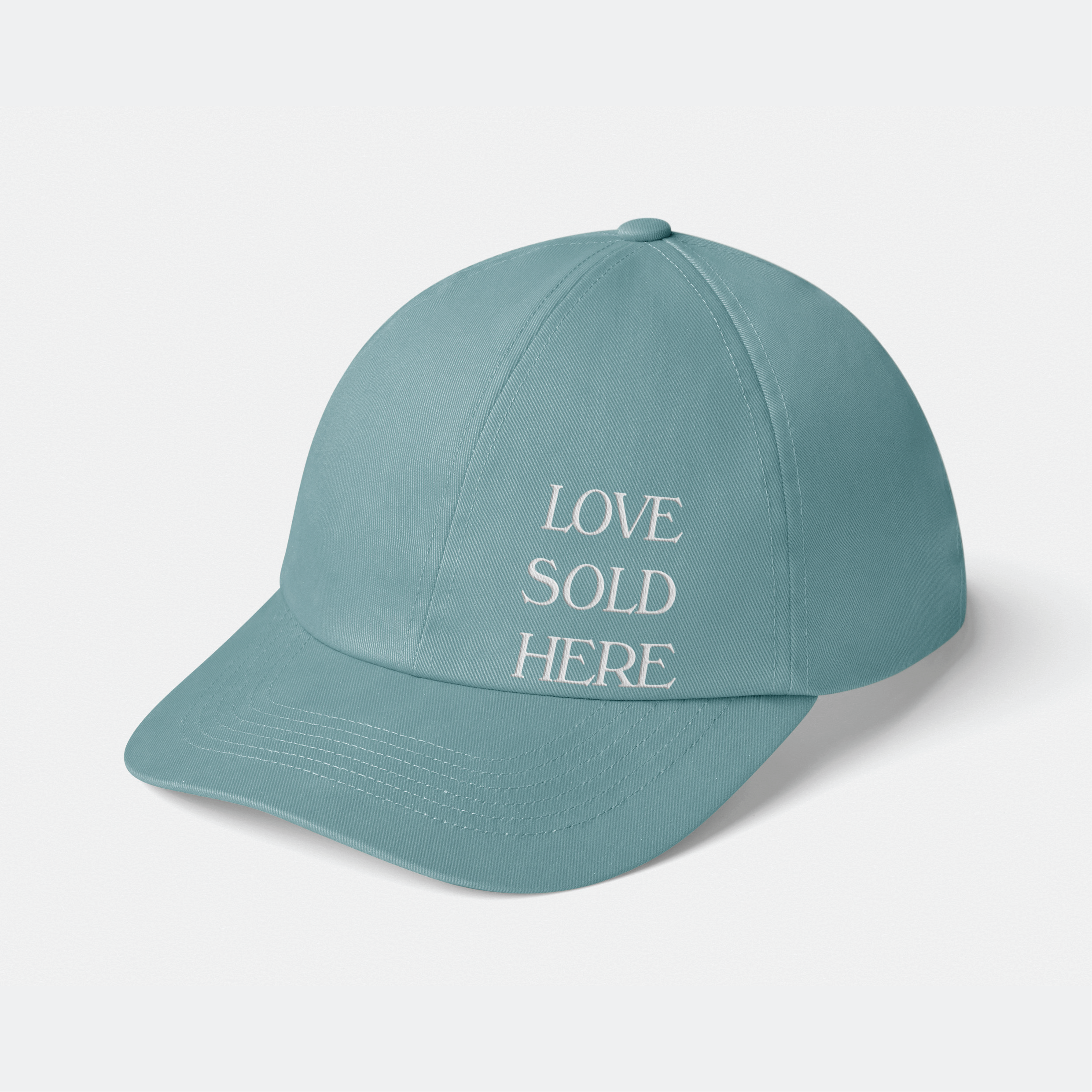 LOVE SOLD HERE Cap-Sky Blue